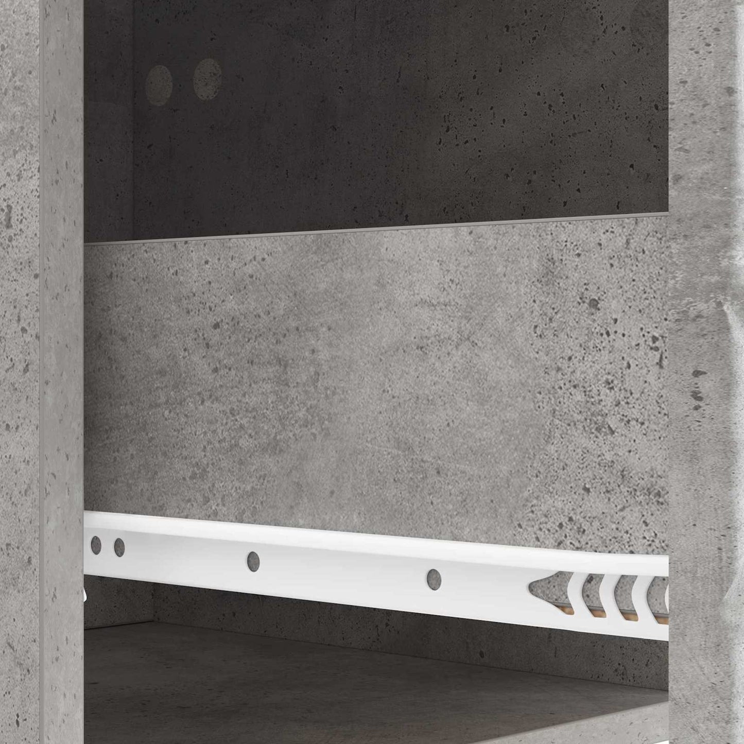 Sideboard Betonggrå 66 x 34,5 x 95 cm Konstruerat trä