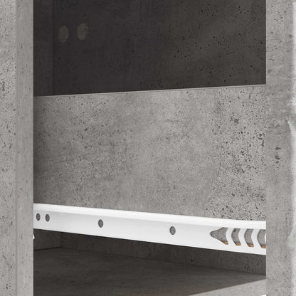 Sideboard Betonggrå 66 x 34,5 x 95 cm Konstruerat trä