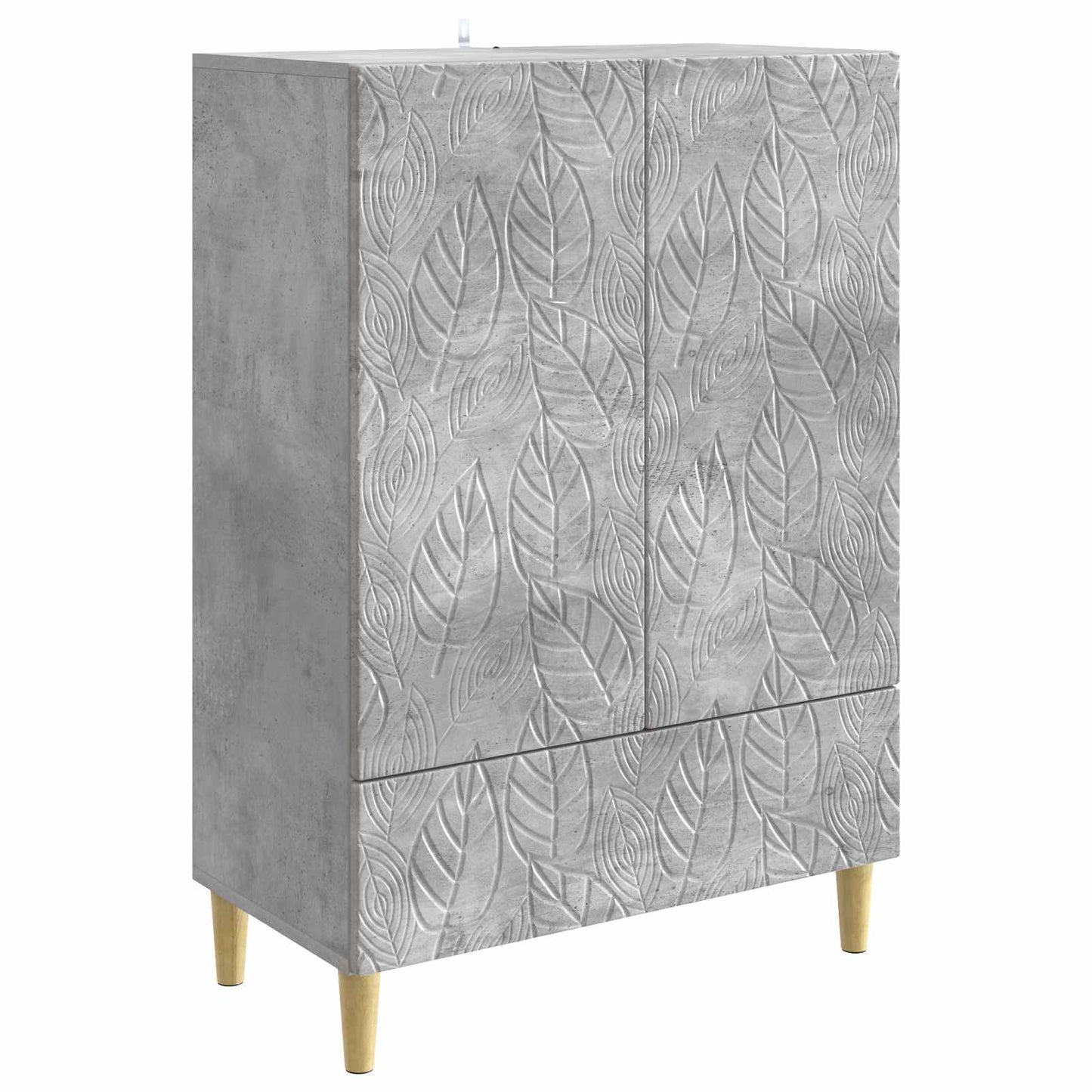 Sideboard Betonggrå 66 x 34,5 x 95 cm Konstruerat trä