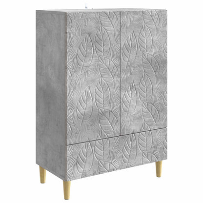 Sideboard Betonggrå 66 x 34,5 x 95 cm Konstruerat trä