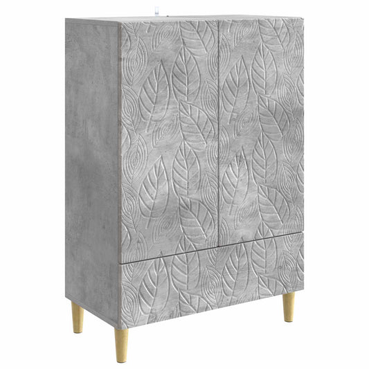 Sideboard Betonggrå 66 x 34,5 x 95 cm Konstruerat trä