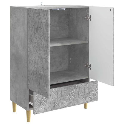 Sideboard Betonggrå 66 x 34,5 x 95 cm Konstruerat trä