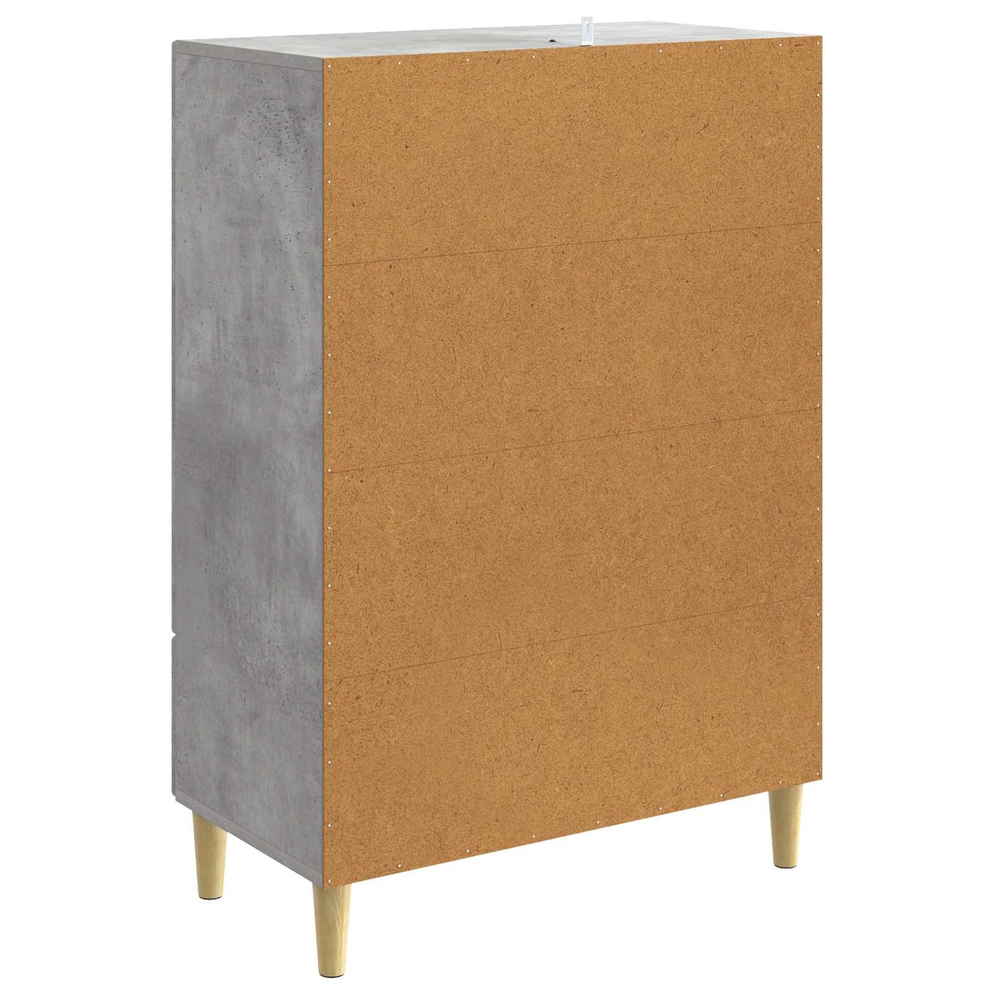 Sideboard Betonggrå 66 x 34,5 x 95 cm Konstruerat trä