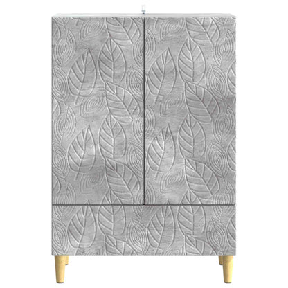 Sideboard Betonggrå 66 x 34,5 x 95 cm Konstruerat trä