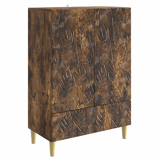 Sideboard Rökt ek 66 x 34,5 x 95 cm Konstruerat trä
