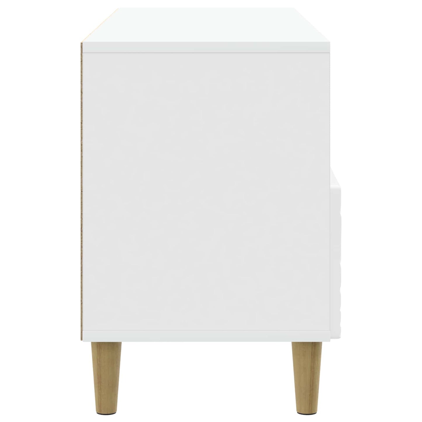 TV-skåp 102 x 34,5 x 50 cm Vit högglans Konstruerat trä