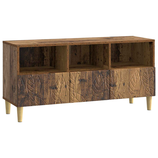 TV-skåp 102 x 34,5 x 50 cm Gammalt trä Konstruerat trä