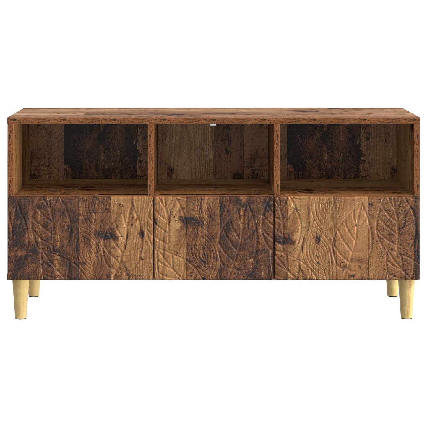 TV-skåp 102 x 34,5 x 50 cm Gammalt trä Konstruerat trä