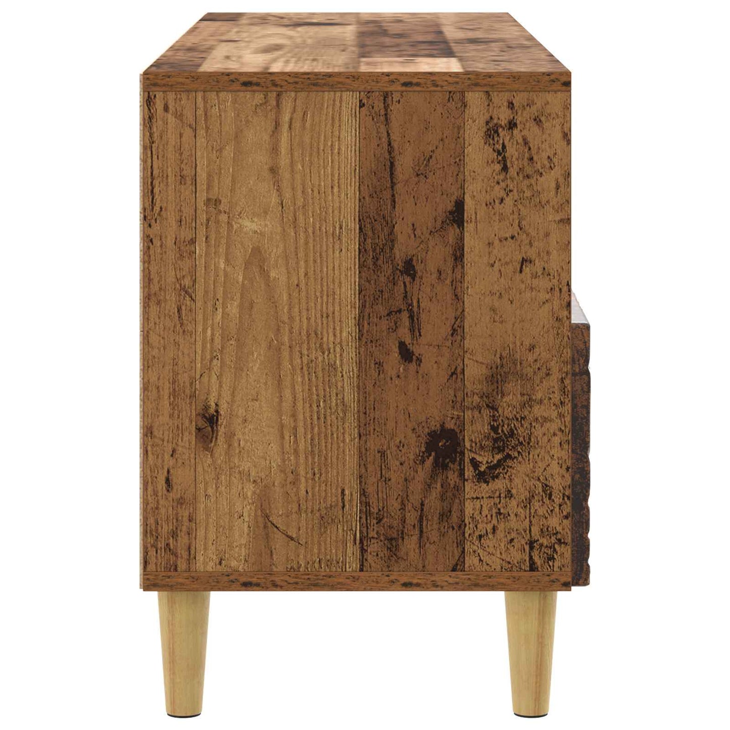 TV-skåp 102 x 34,5 x 50 cm Gammalt trä Konstruerat trä