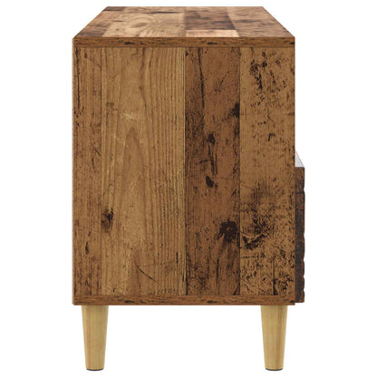 TV-skåp 102 x 34,5 x 50 cm Gammalt trä Konstruerat trä