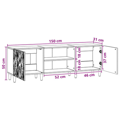TV-skåp 150 x 31 x 50 cm Grå Sonoma Konstruerat trä