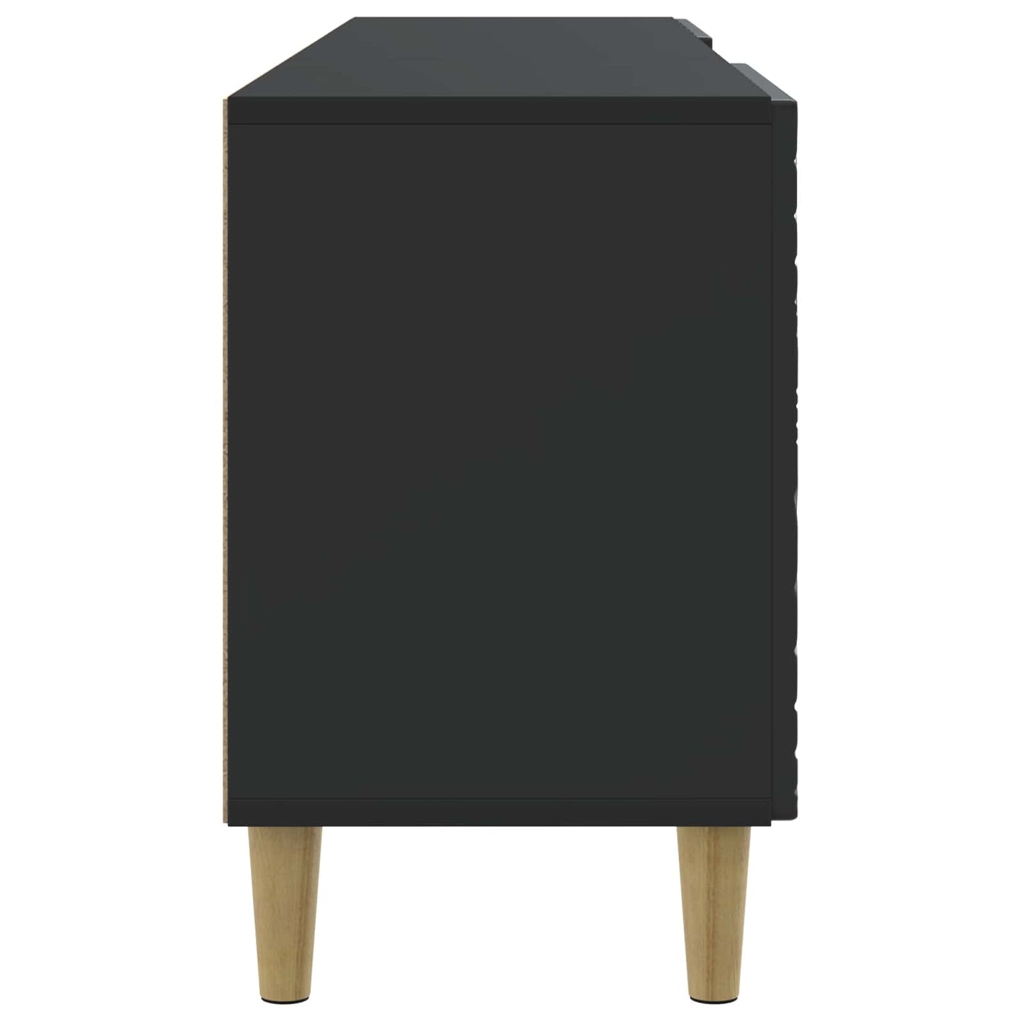 TV-skåp 102 x 34,5 x 50 cm Svart Konstruerat trä