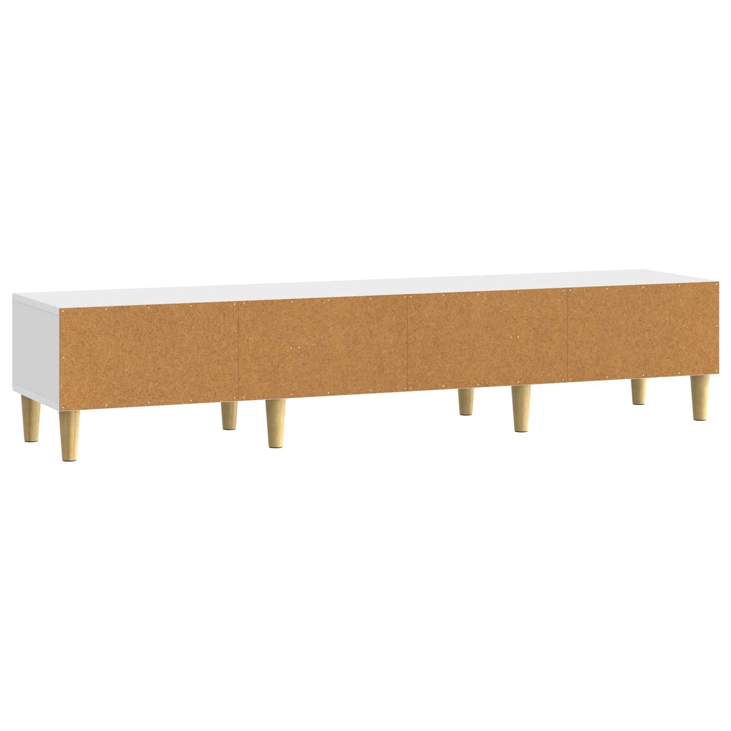 TV-skåp 147 x 34,5 x 30 cm Vit högglans Konstruerat trä