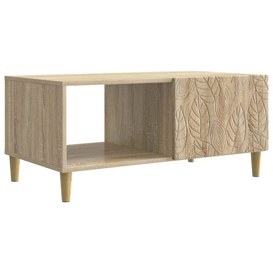 Kaffeebord Sonoma-ek 90 x 50 x 40 cm Konstruerat trä