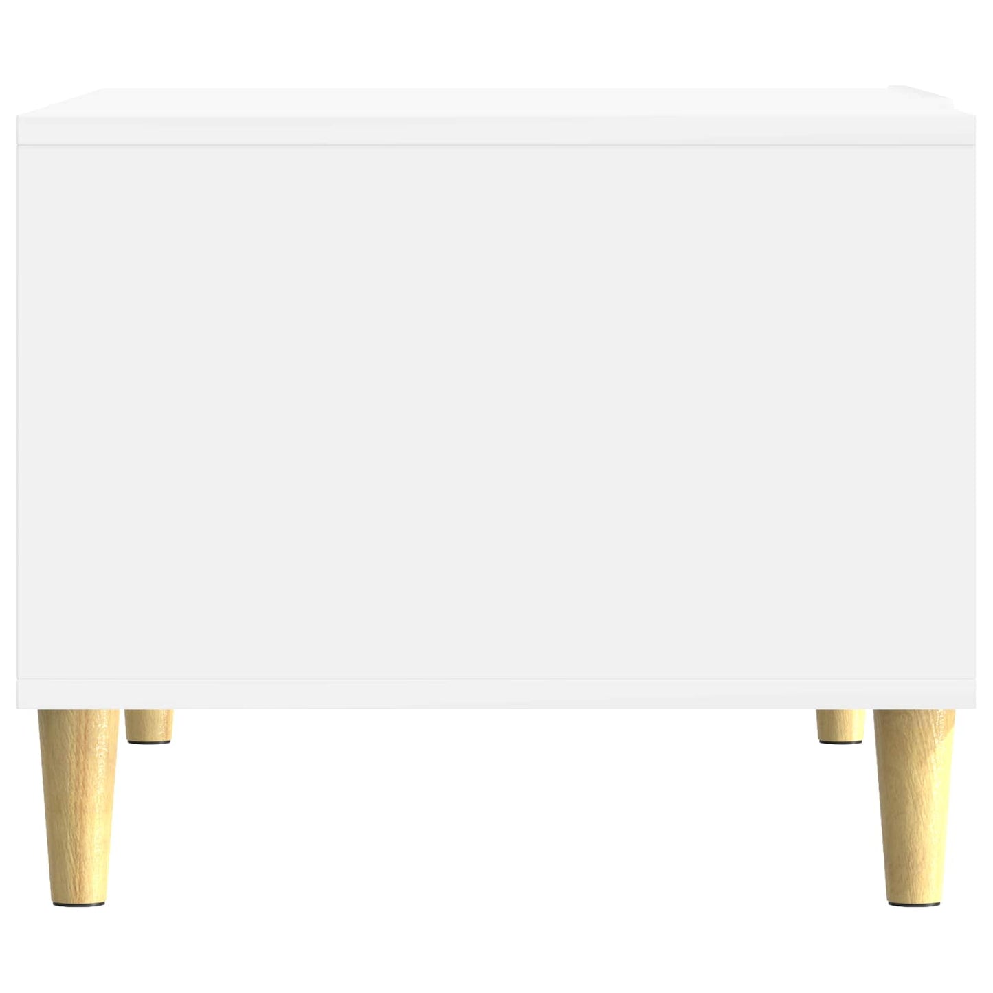 Kaffeebord Vit högglans 90 x 50 x 40 cm Konstruerat trä