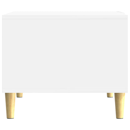 Kaffeebord Vit högglans 90 x 50 x 40 cm Konstruerat trä
