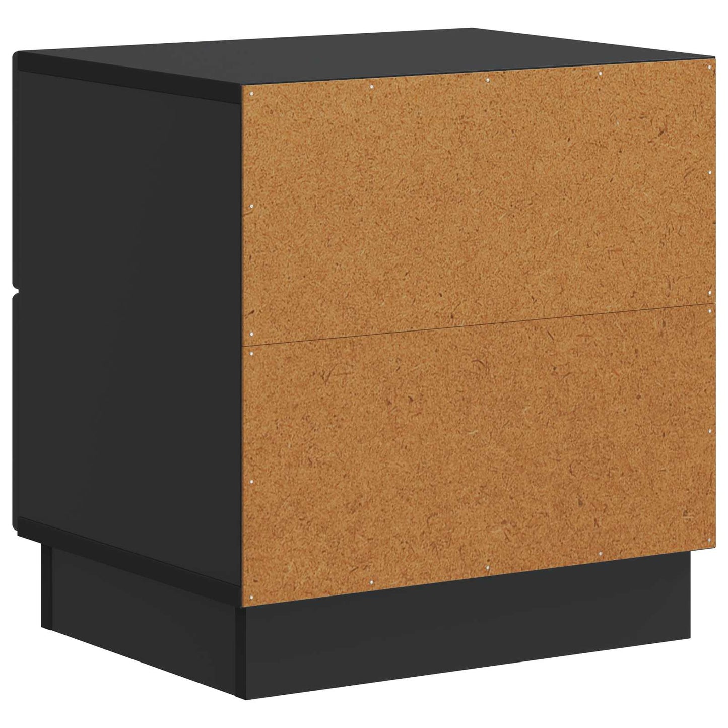 Nattduksbord 2 pcs Svart 43 x 34,5 x 44,5 cm Konstruerat trä