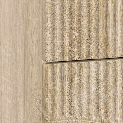Nattduksbord med låda 2 pcs Sonoma-ek 43 x 34,5 x 44,5 cm