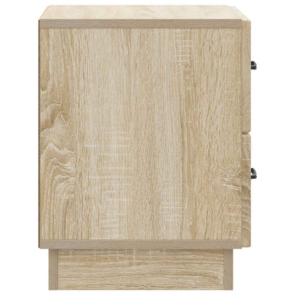 Nattduksbord med låda 2 pcs Sonoma-ek 43 x 34,5 x 44,5 cm