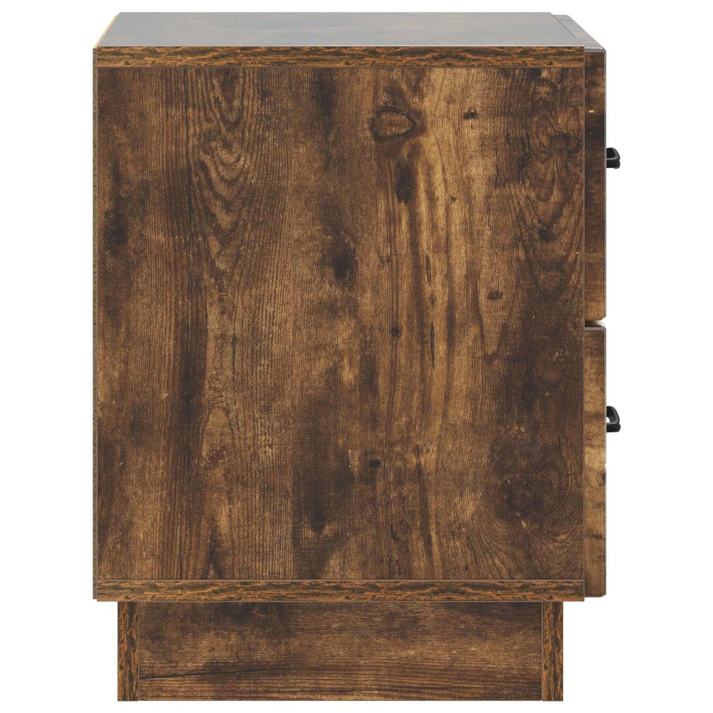 Nattduksbord 2 pcs Rökt ek 43 x 34,5 x 44,5 cm Konstruerat trä