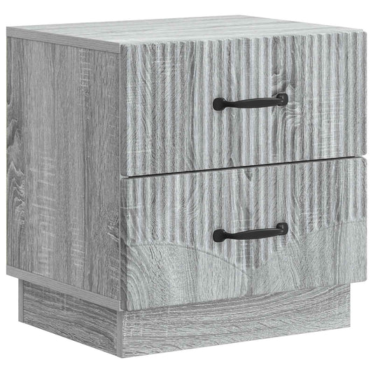 Nattduksbord Grå sonoma-ek 43 x 34,5 x 44,5 cm Konstruerat trä