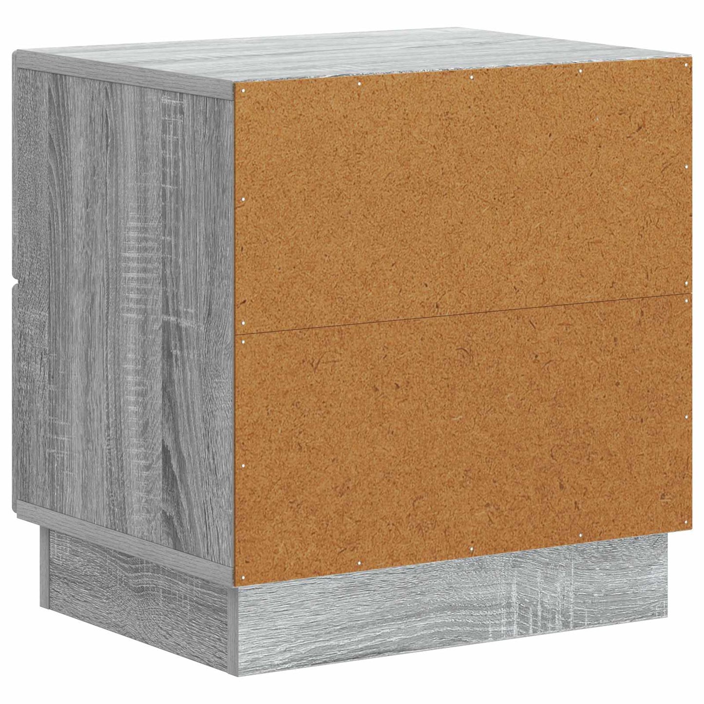 Nattduksbord med låda 2 pcs Grå sonoma-ek 43 x 34,5 x 44,5 cm