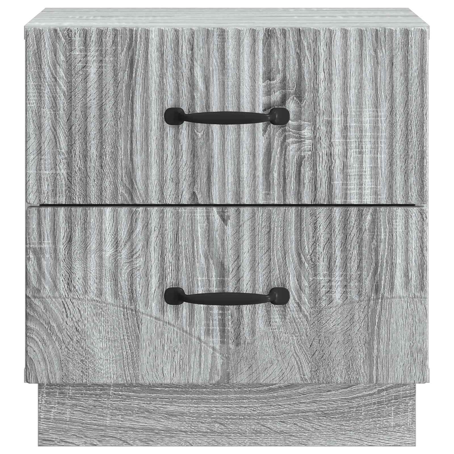 Nattduksbord med låda 2 pcs Grå sonoma-ek 43 x 34,5 x 44,5 cm