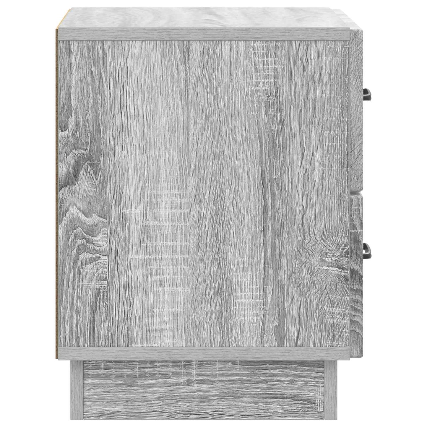Nattduksbord med låda 2 pcs Grå sonoma-ek 43 x 34,5 x 44,5 cm