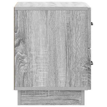 Nattduksbord med låda 2 pcs Grå sonoma-ek 43 x 34,5 x 44,5 cm
