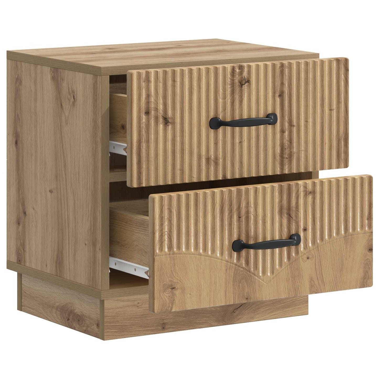 Nattduksbord med låda 2 pcs Artisan-ek 43 x 34,5 x 44,5 cm