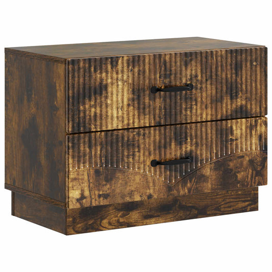 Nattduksbord Rökt ek 62 x 34,5 x 44,5 cm Konstruerat trä