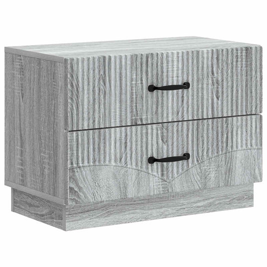 Nattduksbord Grå sonoma-ek 62 x 34,5 x 44,5 cm Konstruerat trä