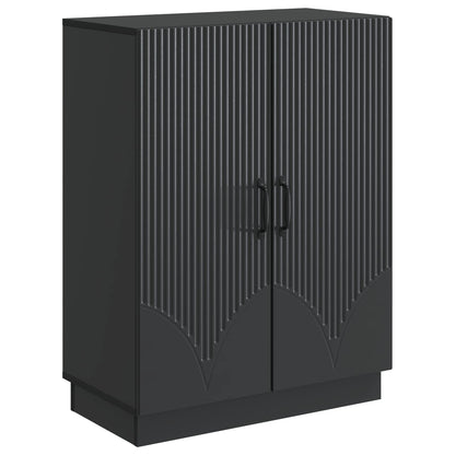 Sideboard Svart 66 x 34,5 x 87 cm Konstruerat trä