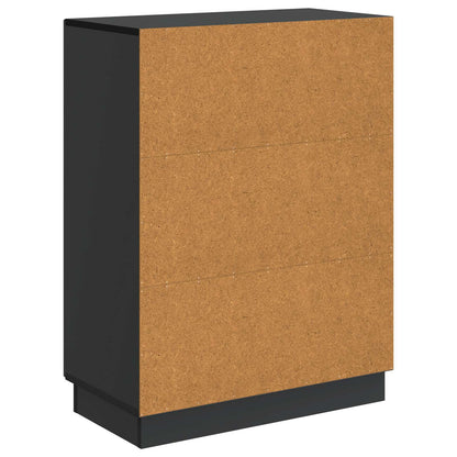 Sideboard Svart 66 x 34,5 x 87 cm Konstruerat trä
