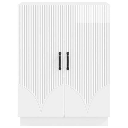 Sideboard Vit högglans 66 x 34,5 x 87 cm Konstruerat trä