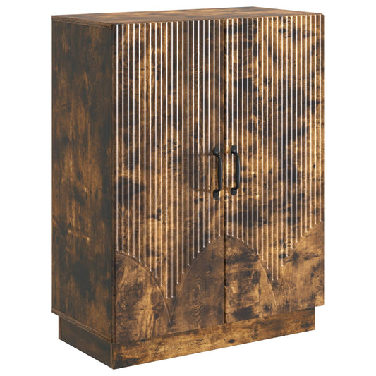 Sideboard Rökt ek 66 x 34,5 x 87 cm Konstruerat trä