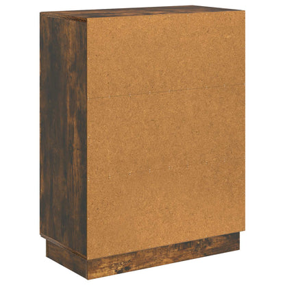Sideboard Rökt ek 66 x 34,5 x 87 cm Konstruerat trä
