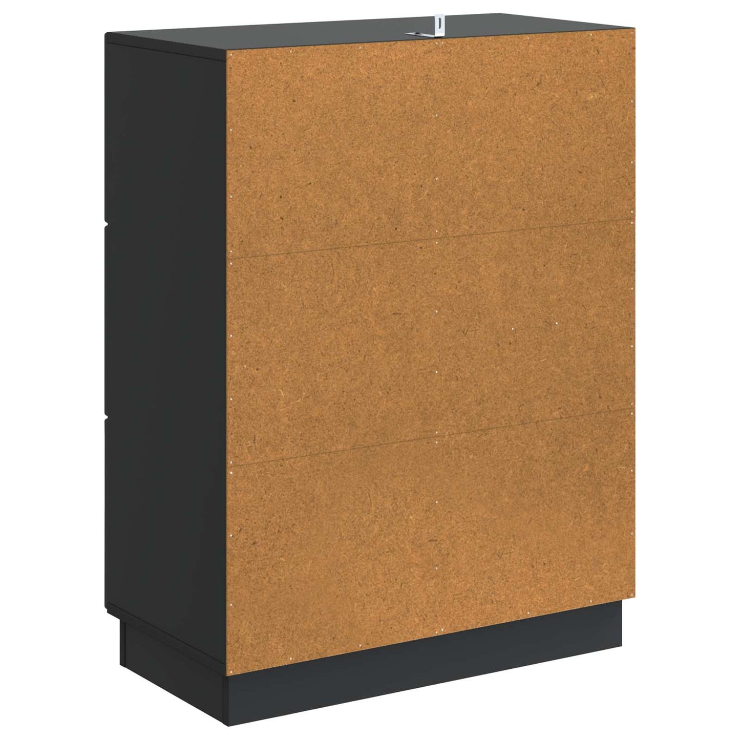 Sideboard med låda Svart 66 x 34,5 x 87 cm Konstruerat trä