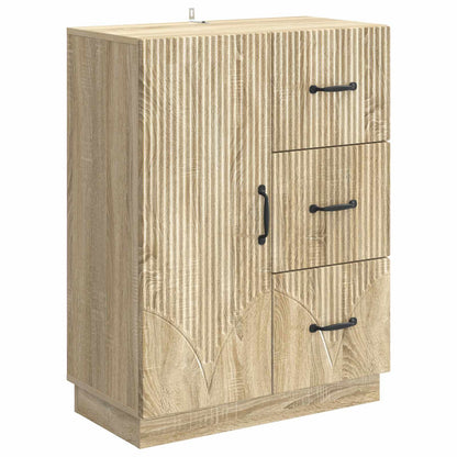 Sideboard med låda Sonoma-ek 66 x 34,5 x 87 cm Konstruerat trä