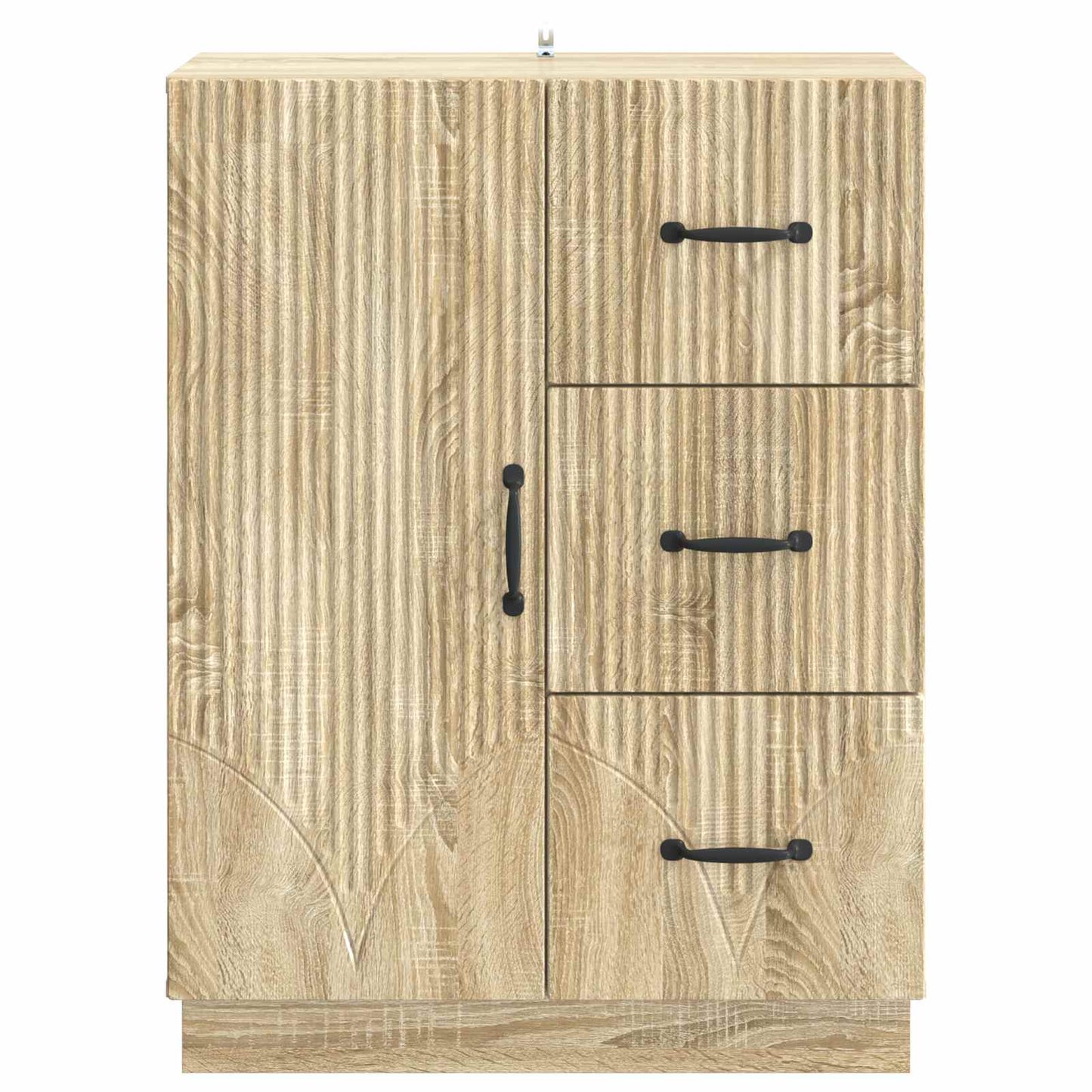 Sideboard med låda Sonoma-ek 66 x 34,5 x 87 cm Konstruerat trä