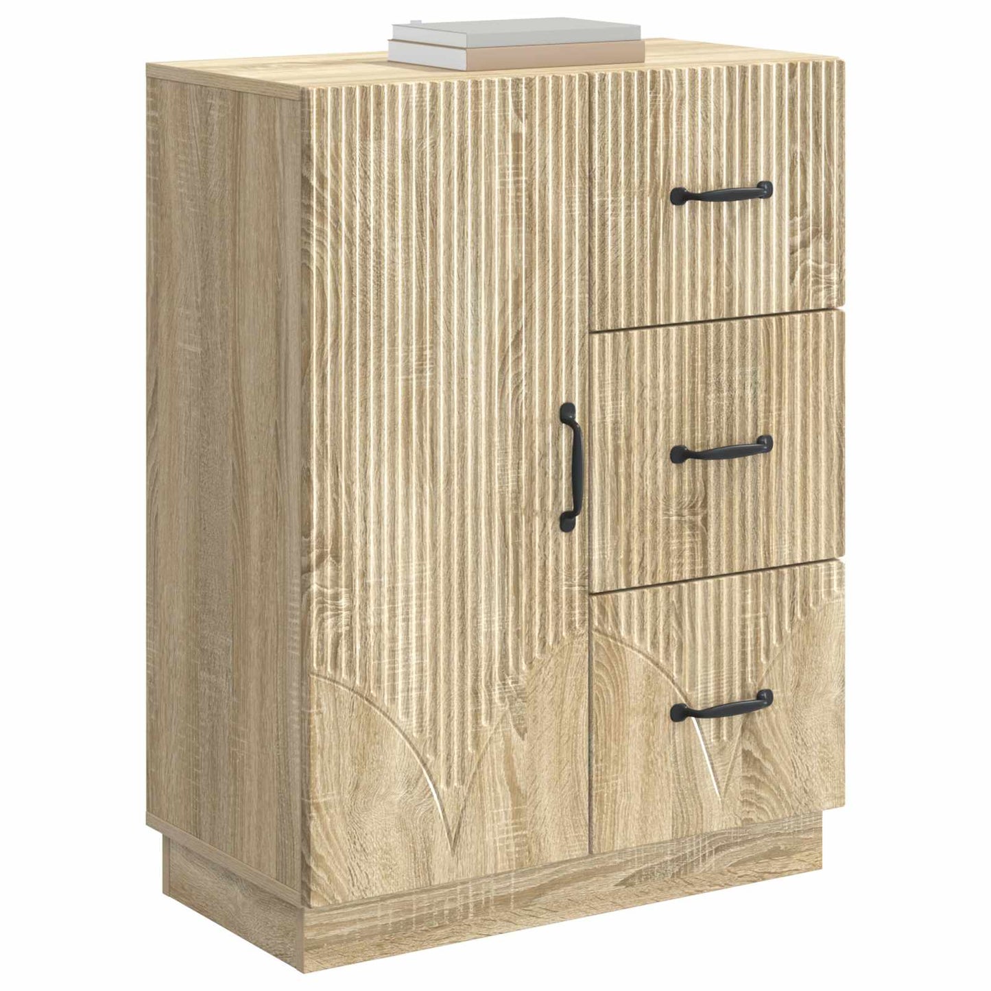 Sideboard med låda Sonoma-ek 66 x 34,5 x 87 cm Konstruerat trä