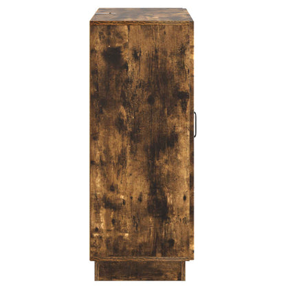 Sideboard med låda Rökt ek 66 x 34,5 x 87 cm Konstruerat trä