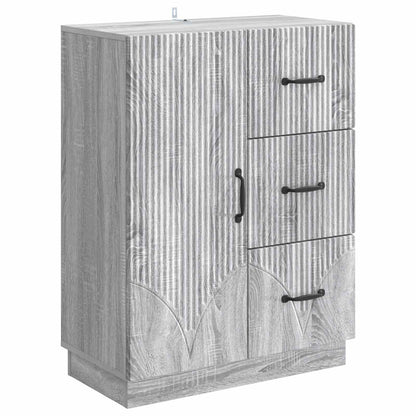 Sideboard Grå sonoma-ek 66 x 34,5 x 87 cm Konstruerat trä