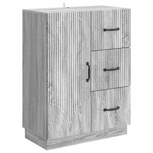 Sideboard Grå sonoma-ek 66 x 34,5 x 87 cm Konstruerat trä