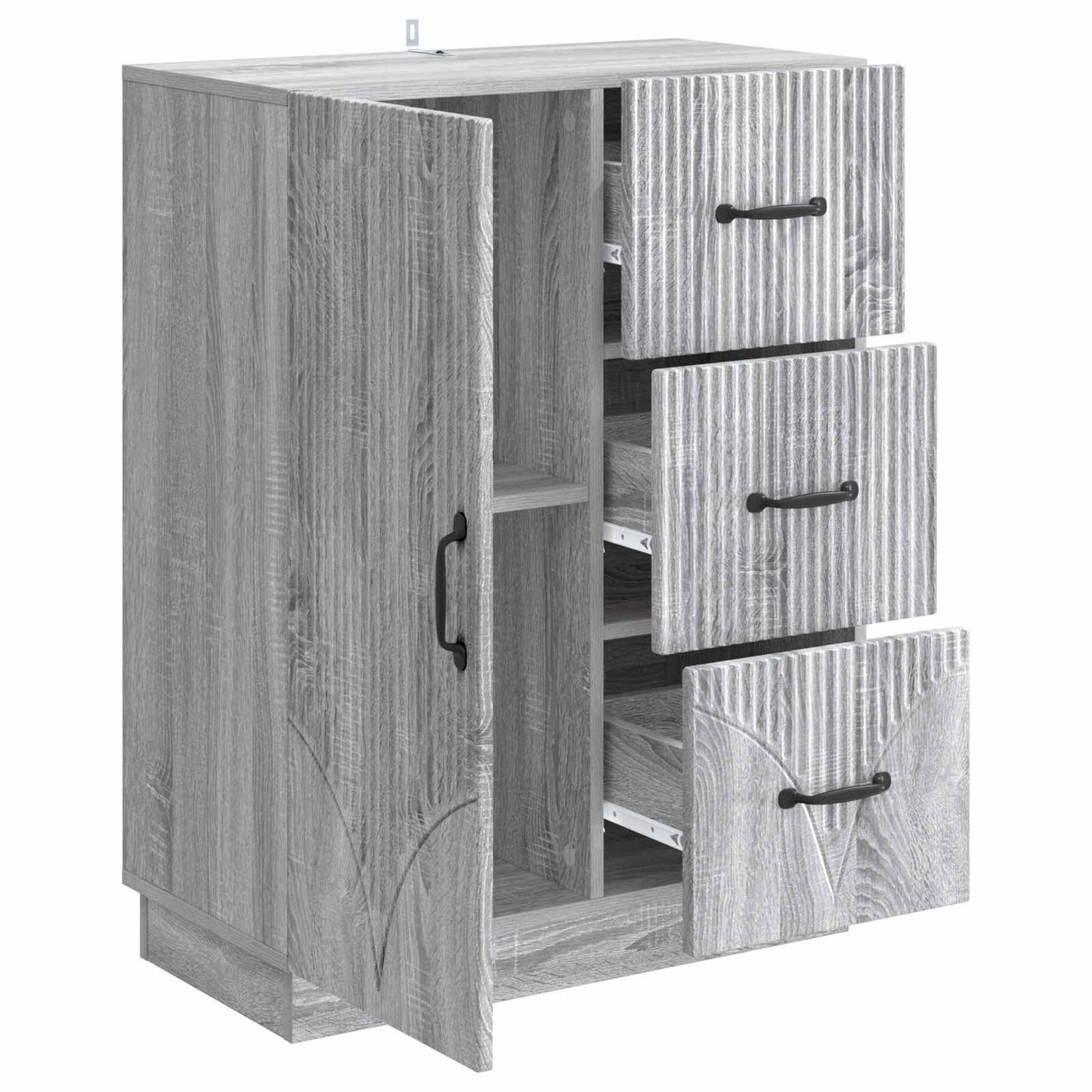 Sideboard Grå sonoma-ek 66 x 34,5 x 87 cm Konstruerat trä
