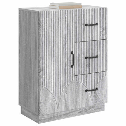 Sideboard Grå sonoma-ek 66 x 34,5 x 87 cm Konstruerat trä