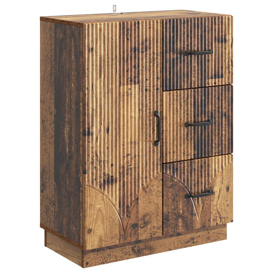 Sideboard Gammalt trä 66 x 34,5 x 87 cm Konstruerat trä