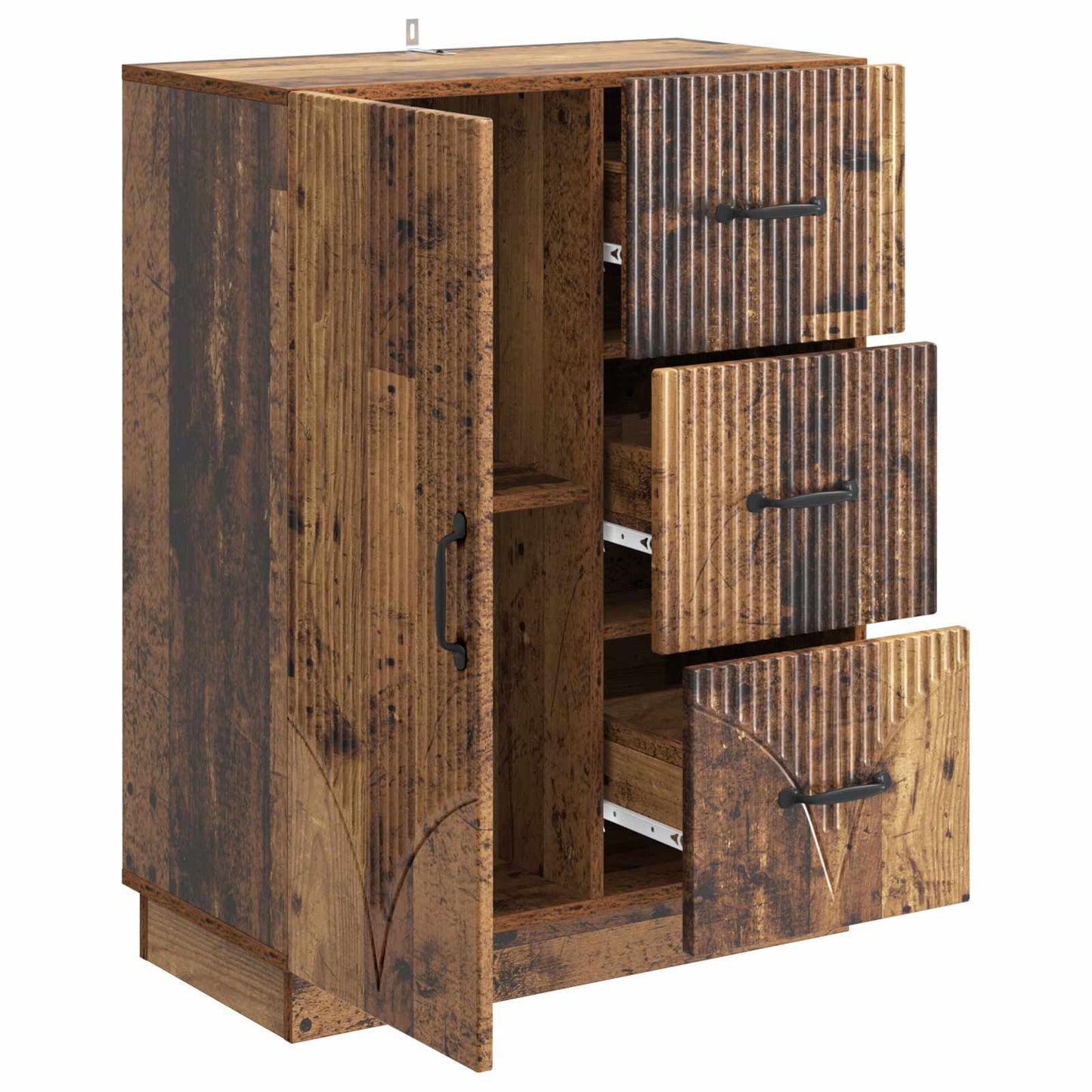 Sideboard Gammalt trä 66 x 34,5 x 87 cm Konstruerat trä