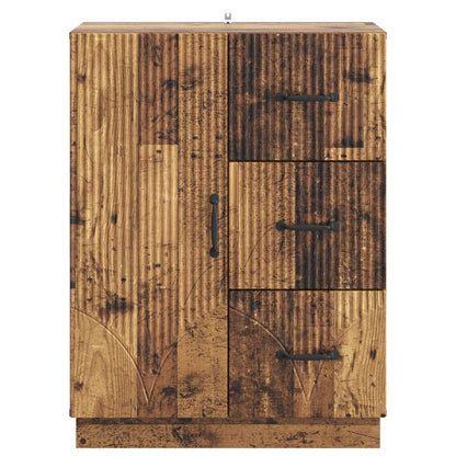 Sideboard Gammalt trä 66 x 34,5 x 87 cm Konstruerat trä