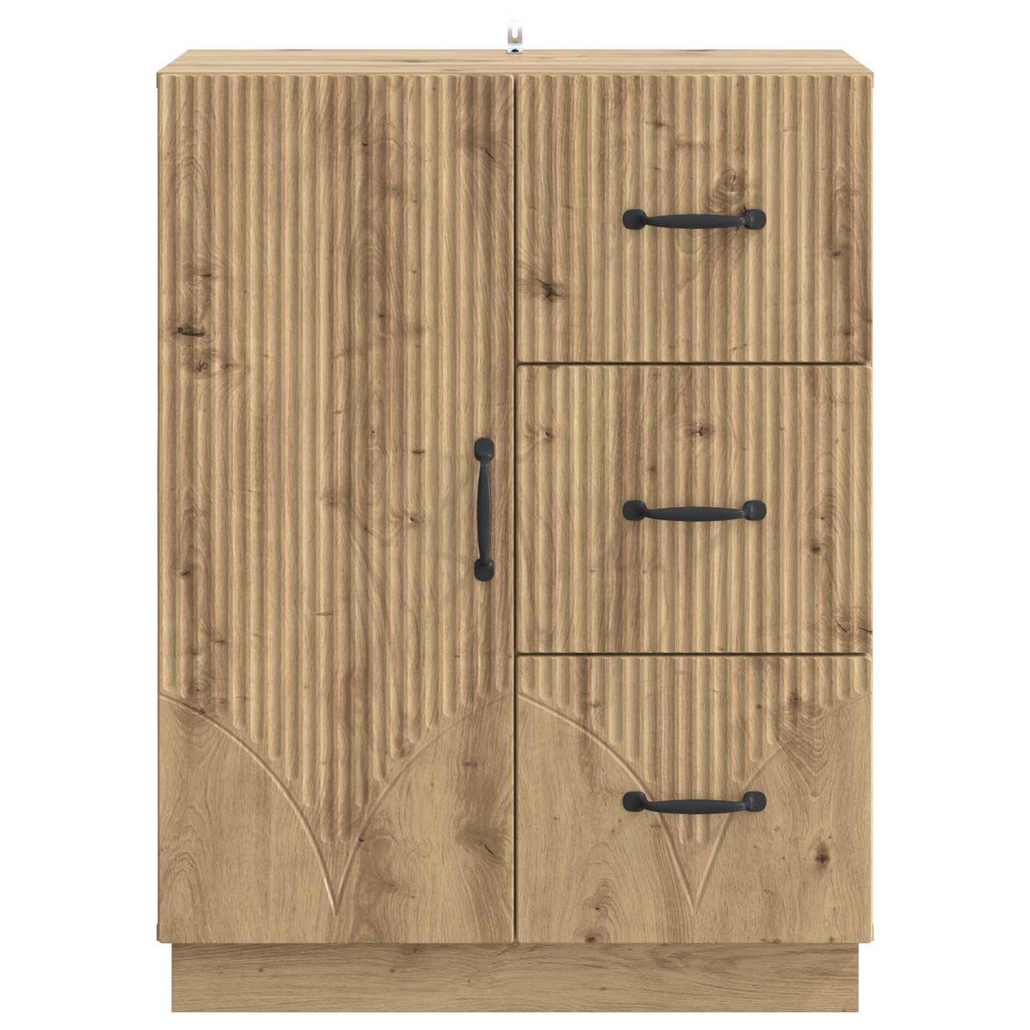 Sideboard med låda Artisan-ek 66 x 34,5 x 87 cm Konstruerat trä
